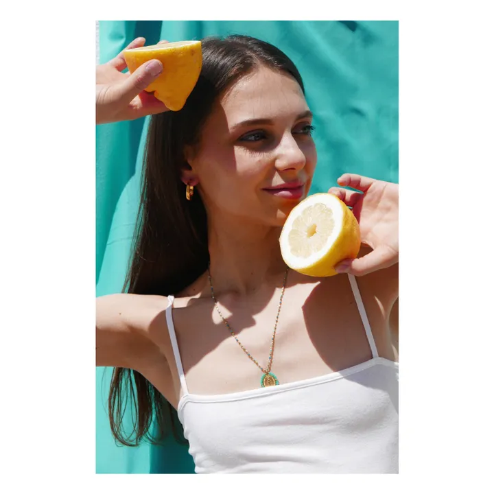 Collier Coup de Soleil | Vert Menthe- Image produit n°1