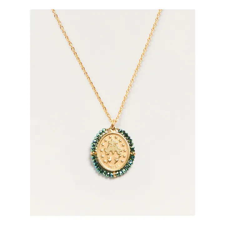 Collier Santa Maria Shiny | Bleu Vert- Image produit n°2
