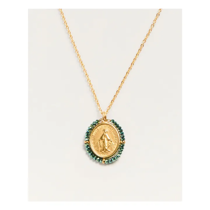 Collier Santa Maria Shiny | Bleu Vert- Image produit n°0