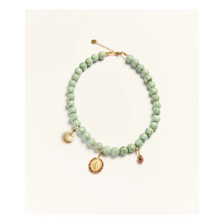 Collier Escapade | Vert d'eau- Image produit n°0