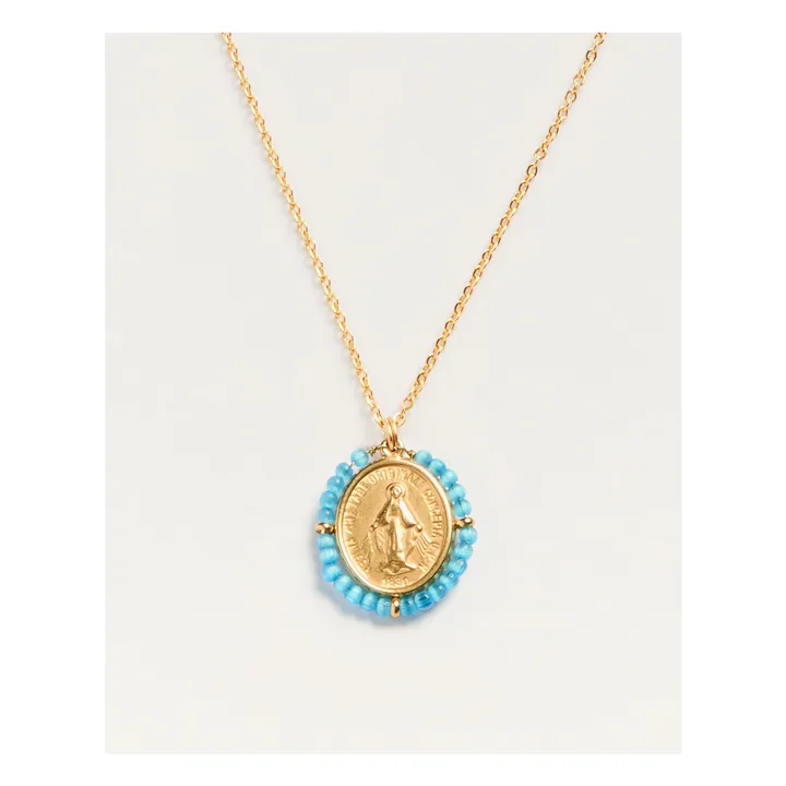 Collier Santa Maria Précieuse | Bleu Clair- Image produit n°0