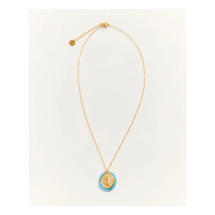 Collier Santa Maria Précieuse | Bleu Clair- Image produit n°3