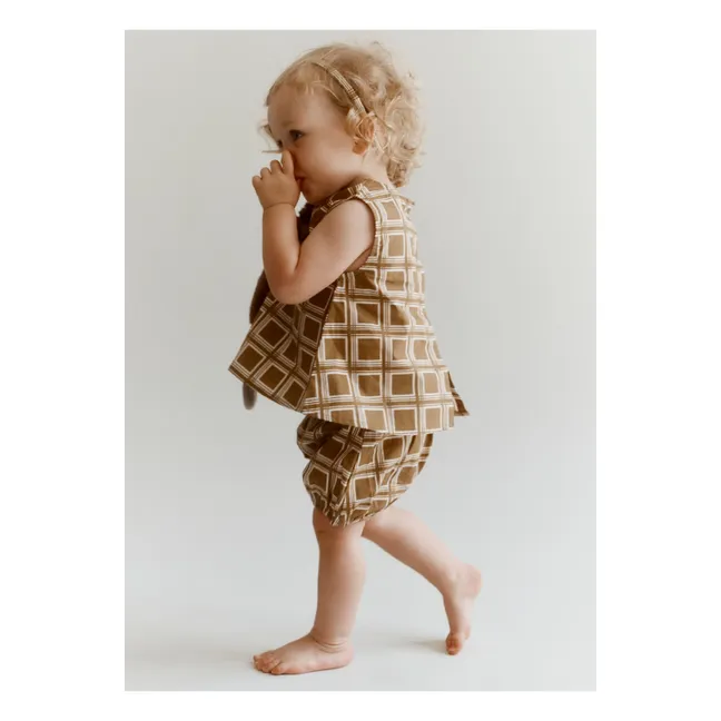 Ensemble Lettuce Top et Short | Marron