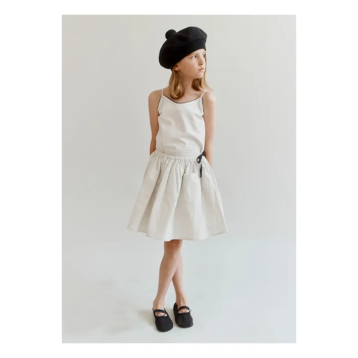 Jupe Myla Vichy | Ecru- Image produit n°1