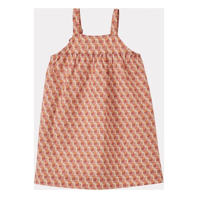 Kleid Ibera Kariert | Korallenfarben