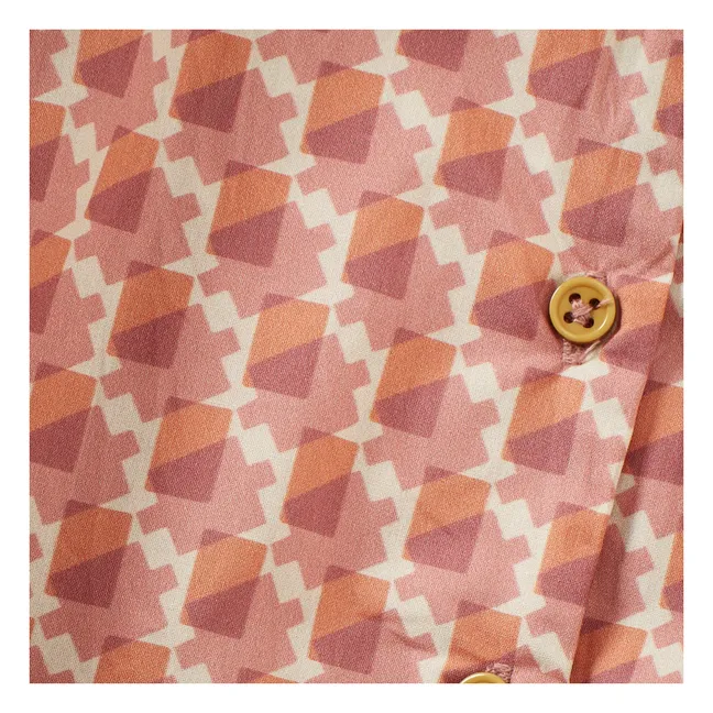 Conjunto de camisa y pantalón corto de bambú | Coral