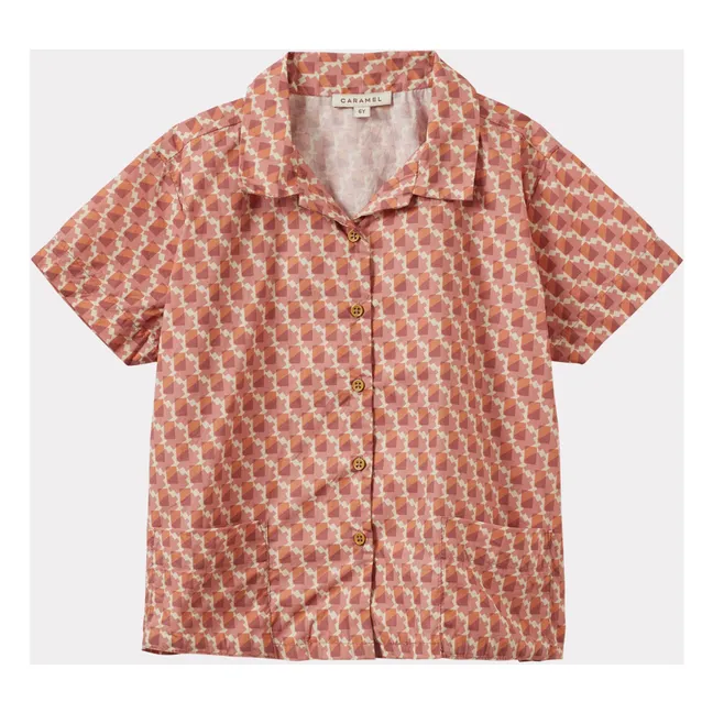 Conjunto de camisa y pantalón corto de bambú | Coral