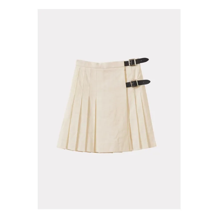 Jupe Kilt | Ecru- Image produit n°4