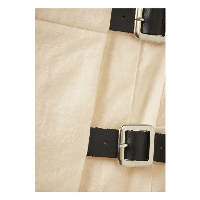 Jupe Kilt | Ecru