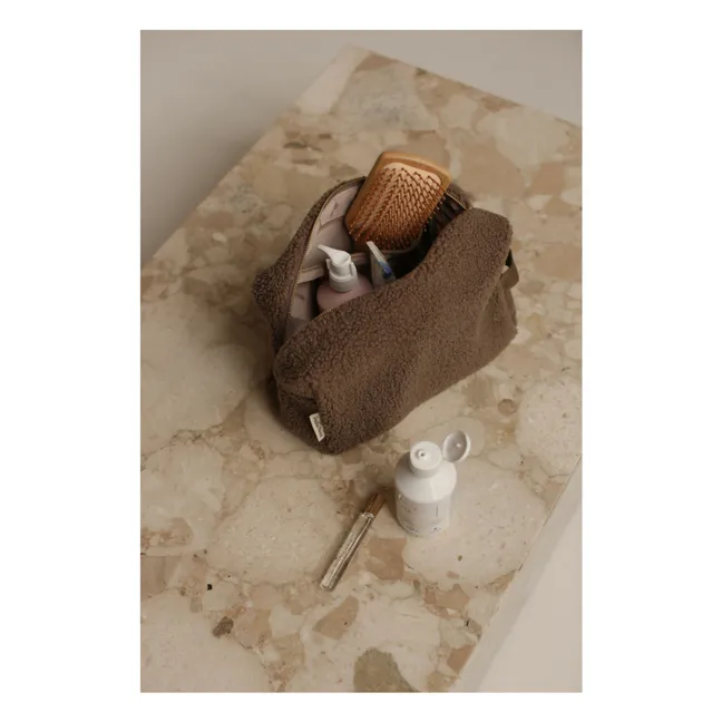 Große Kosmetiktasche | Braun