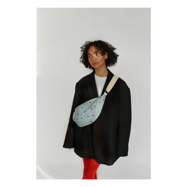Marsupio Hearts | Demin