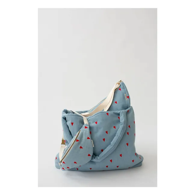 Marsupio per bambini Hearts | Demin