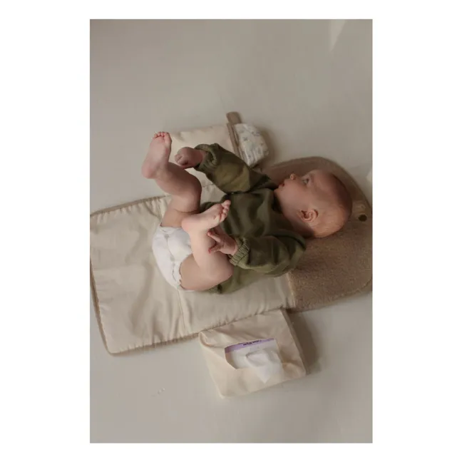 Travel changing mat | Ecru