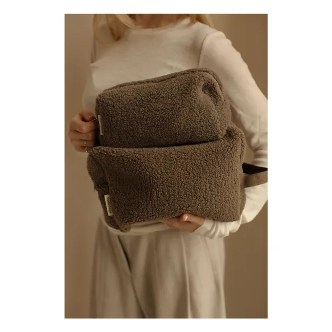 Große Kosmetiktasche | Braun