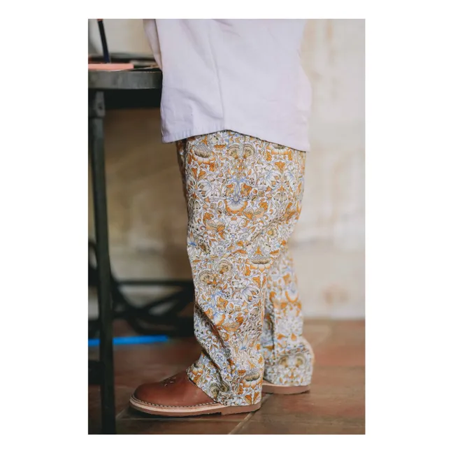 Pantalon Nini Fleuri | Orange