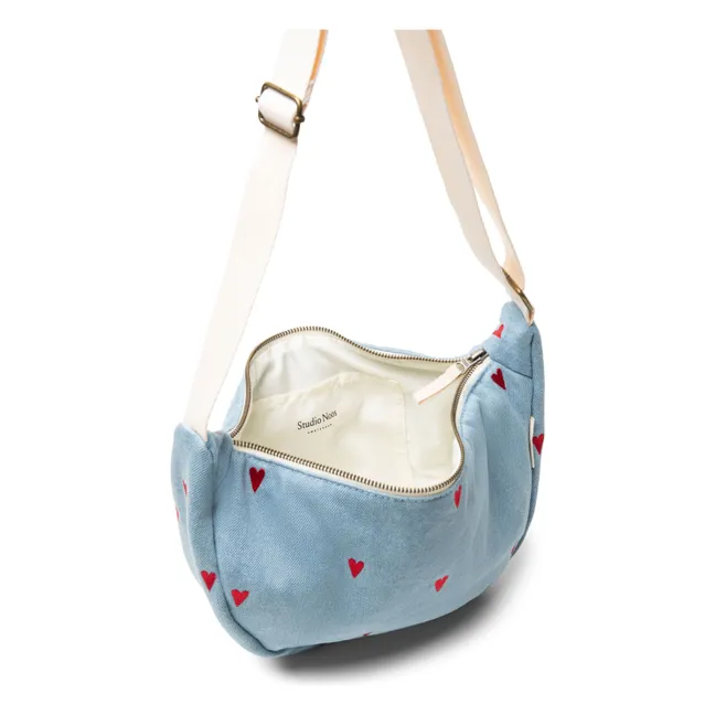 Hearts fanny pack | Denim