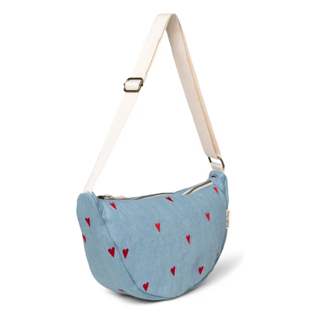 Marsupio Hearts | Demin