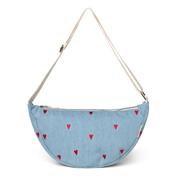 Sac banane Hearts | Denim- Image produit n°0