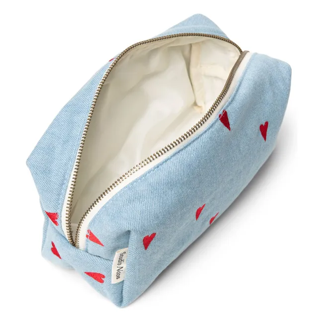 Kulturbeutel Hearts | Denim