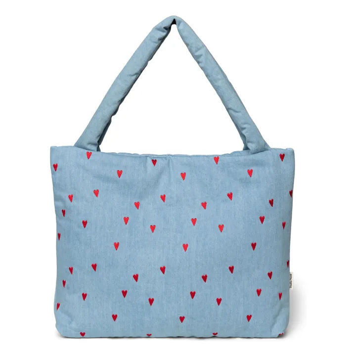 Sac mom-bag Hearts | Denim- Image produit n°0