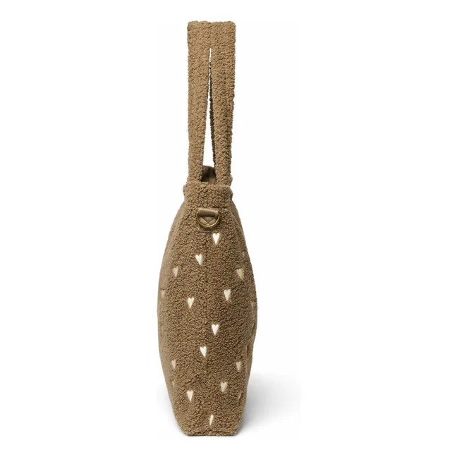 Bolso cambiador Hearts | Marrón