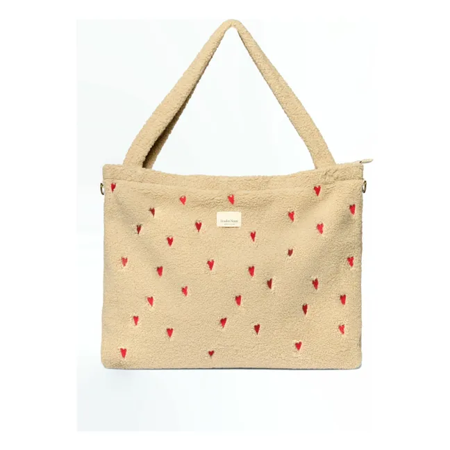 Wickeltasche Hearts | Seidenfarben