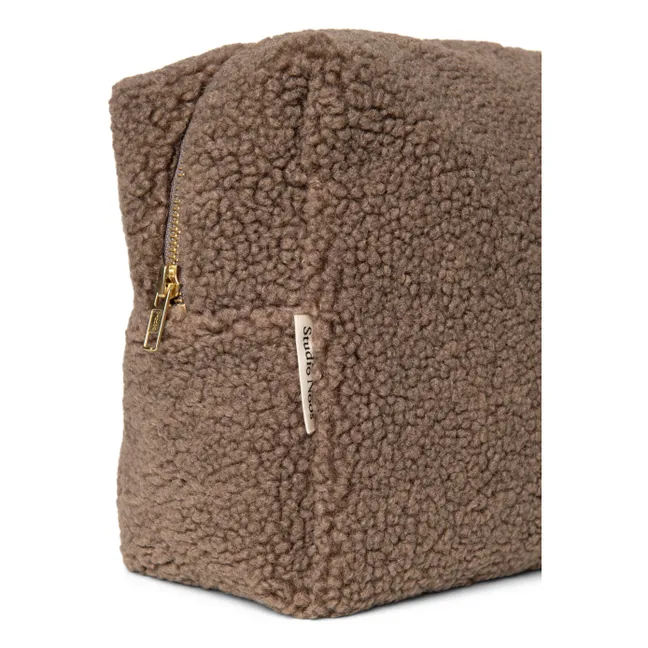 Large toiletry bag | Brown
