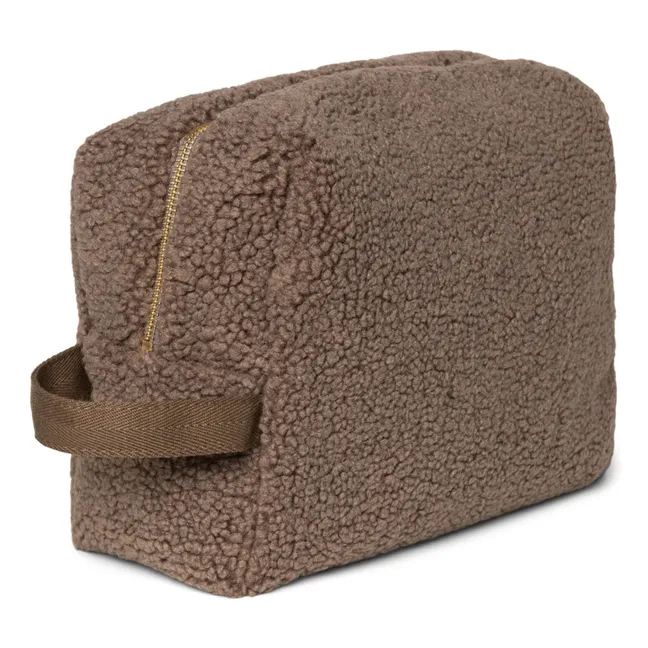 Large toiletry bag | Brown