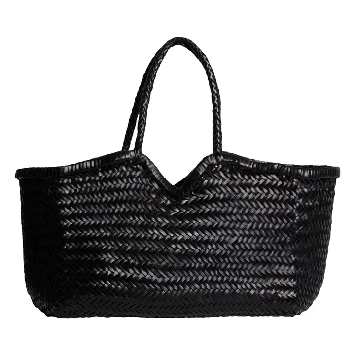 Cabas Neruda Cuir | Noir- Image produit n°0