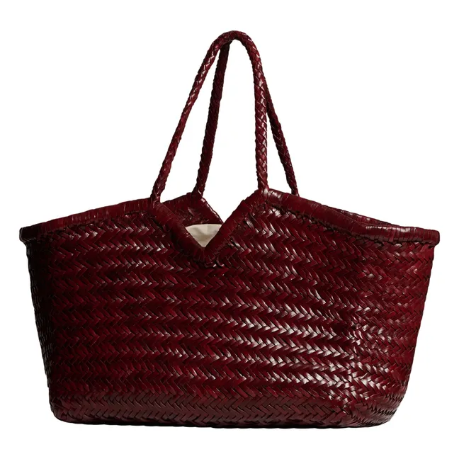 Neruda Bolsa de la compra de piel | Burdeos