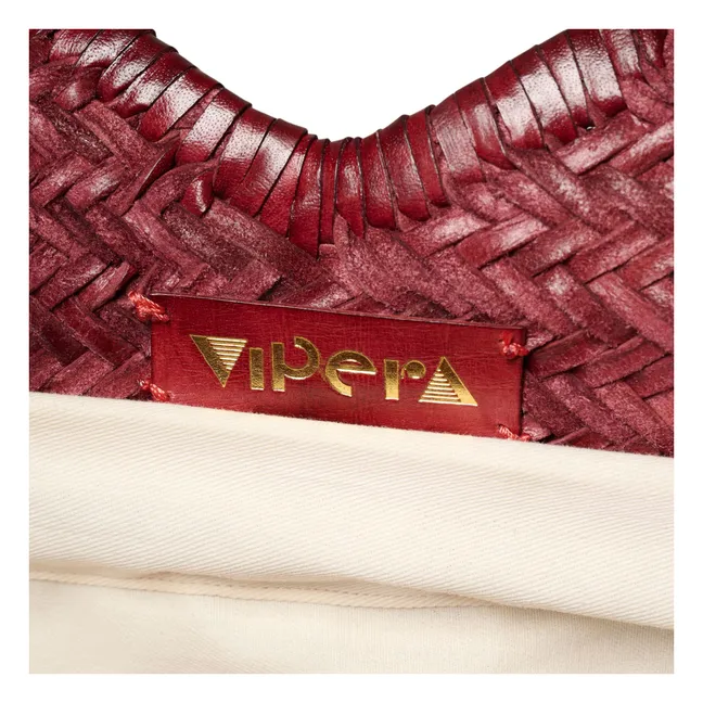 Neruda Bolsa de la compra de piel | Burdeos