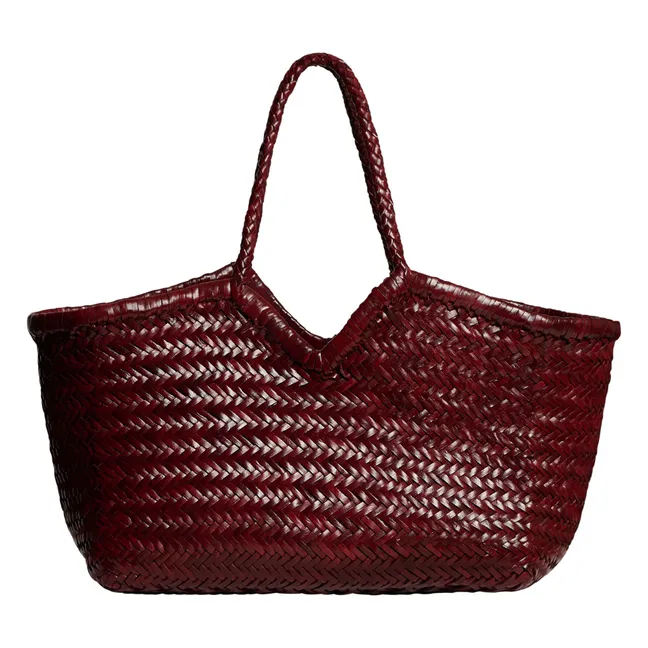 Neruda Bolsa de la compra de piel | Burdeos