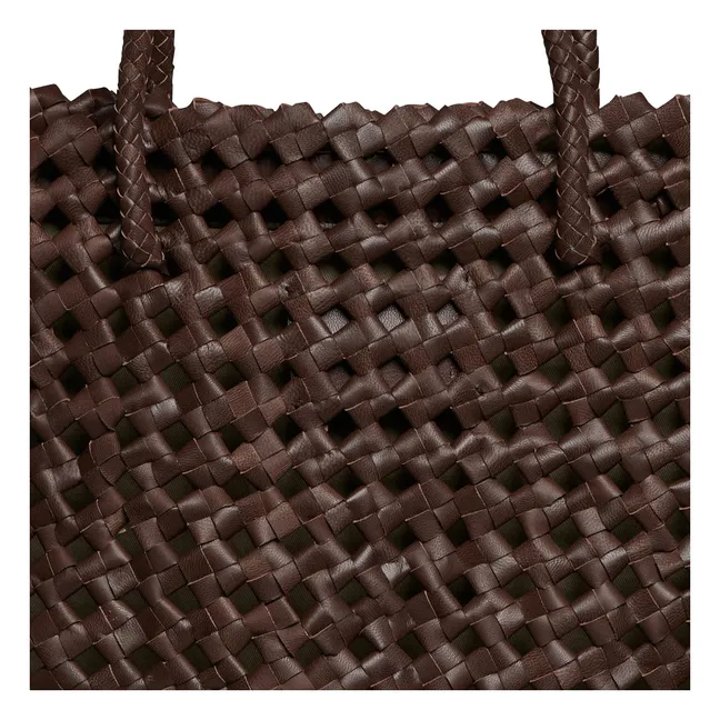 Montale Leather Tote Bag | Chocolate