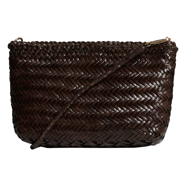 Baguette-Tasche Leder | Schokoladenbraun