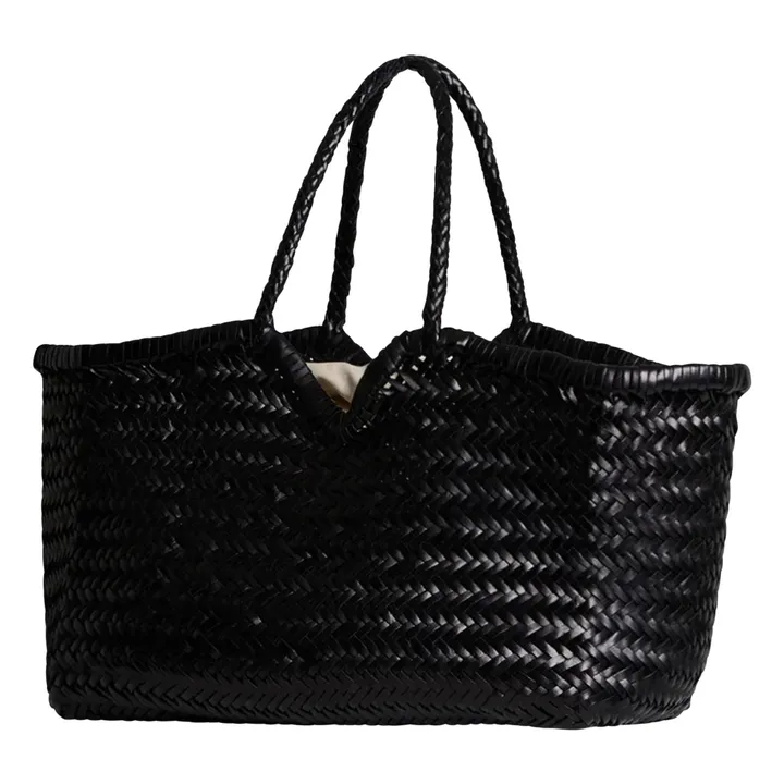 Cabas Neruda Cuir | Noir- Image produit n°2