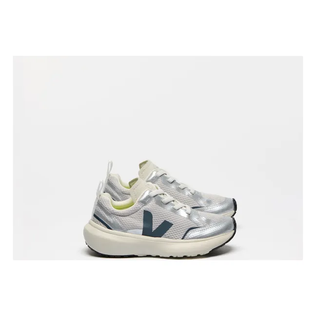 Canary Sneakers mit elastischen Schnürsenkeln | Silber