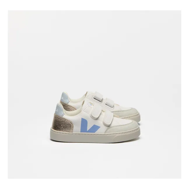 Baskets Scratchs V-12 | Bleu ciel
