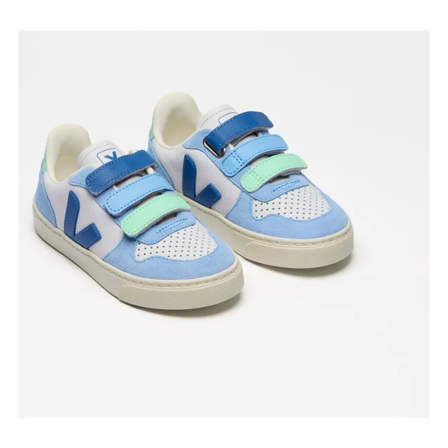 Baskets Scratchs V-10 | Bleu ciel