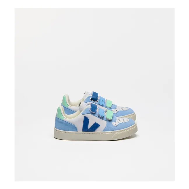 Baskets Scratchs V-10 | Bleu ciel