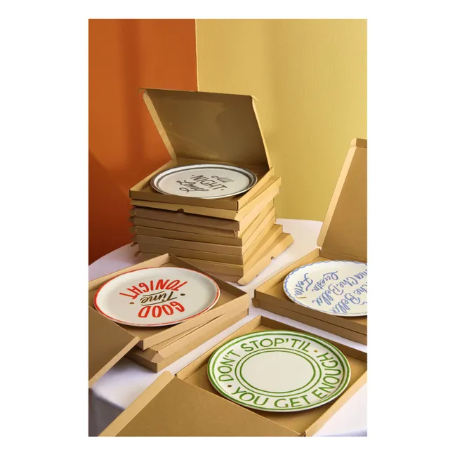 Assiette Don't Stop | Vert