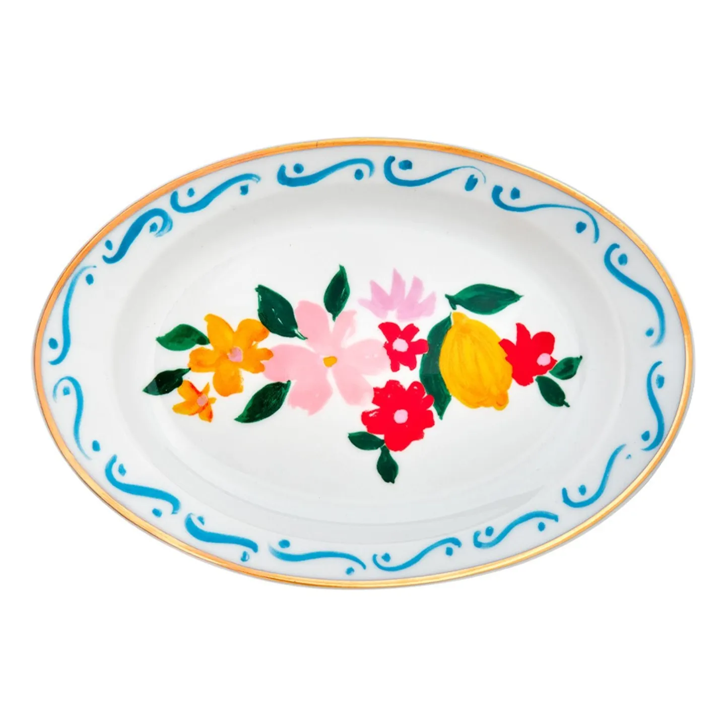 Bitossi Blue Plat Con Amore, Chiara Perano