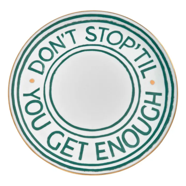 Assiette Don't Stop | Vert- Image produit n°0