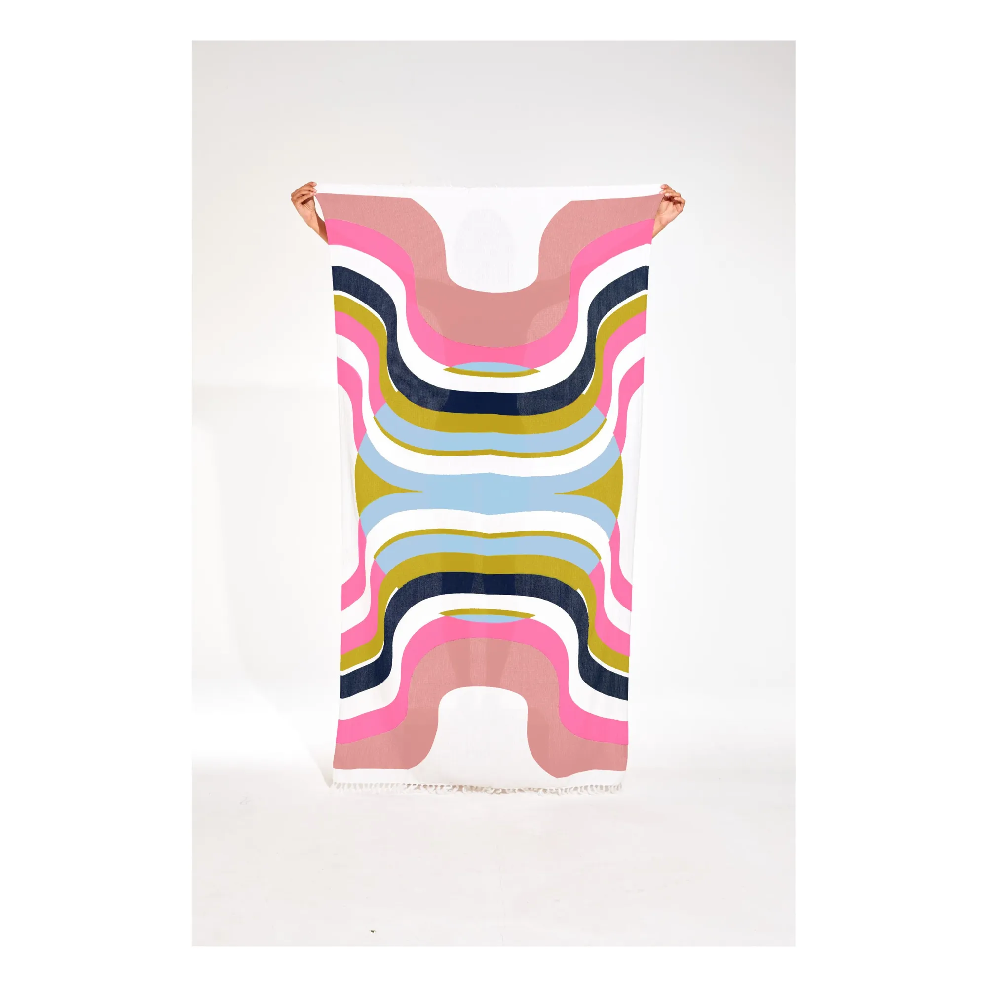Mapoésie Pink Halo Beach Towel