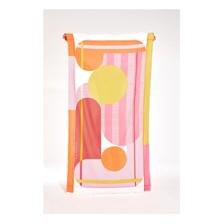 Toalla de playa abstracta | Rosa- Imagen del producto n°0