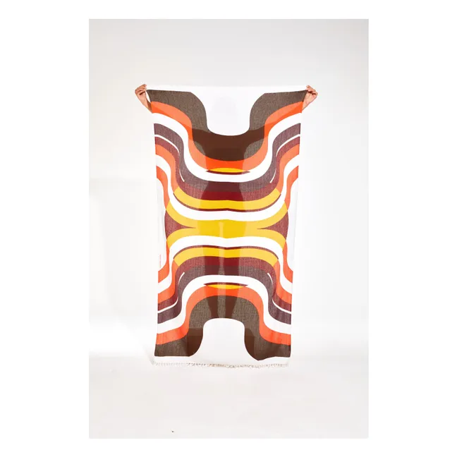 Halo beach towel | Copper red