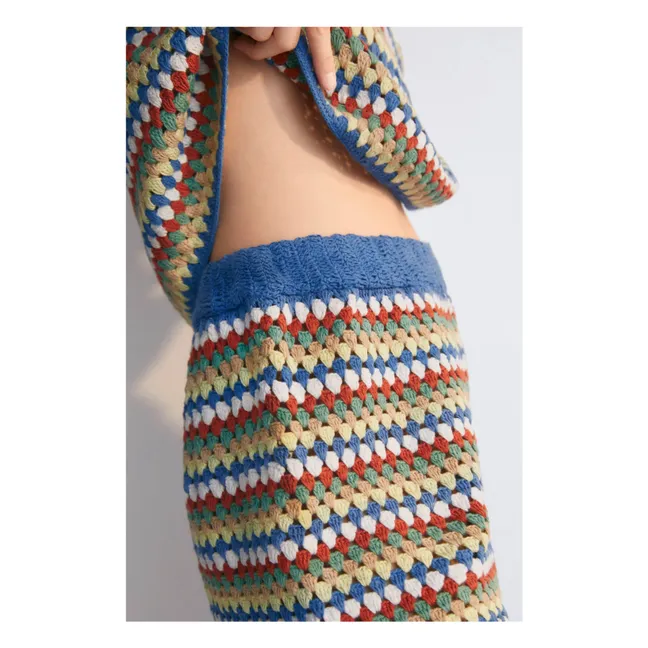 Pantalones cortos de ganchillo Serifos - Colección Mujer | Azul