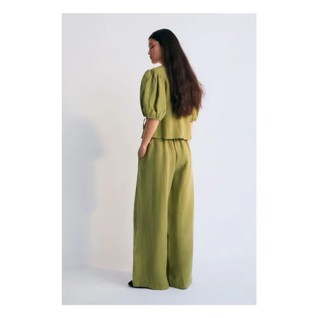 Hera Leinenhose - Damenkollektion | Grünolive
