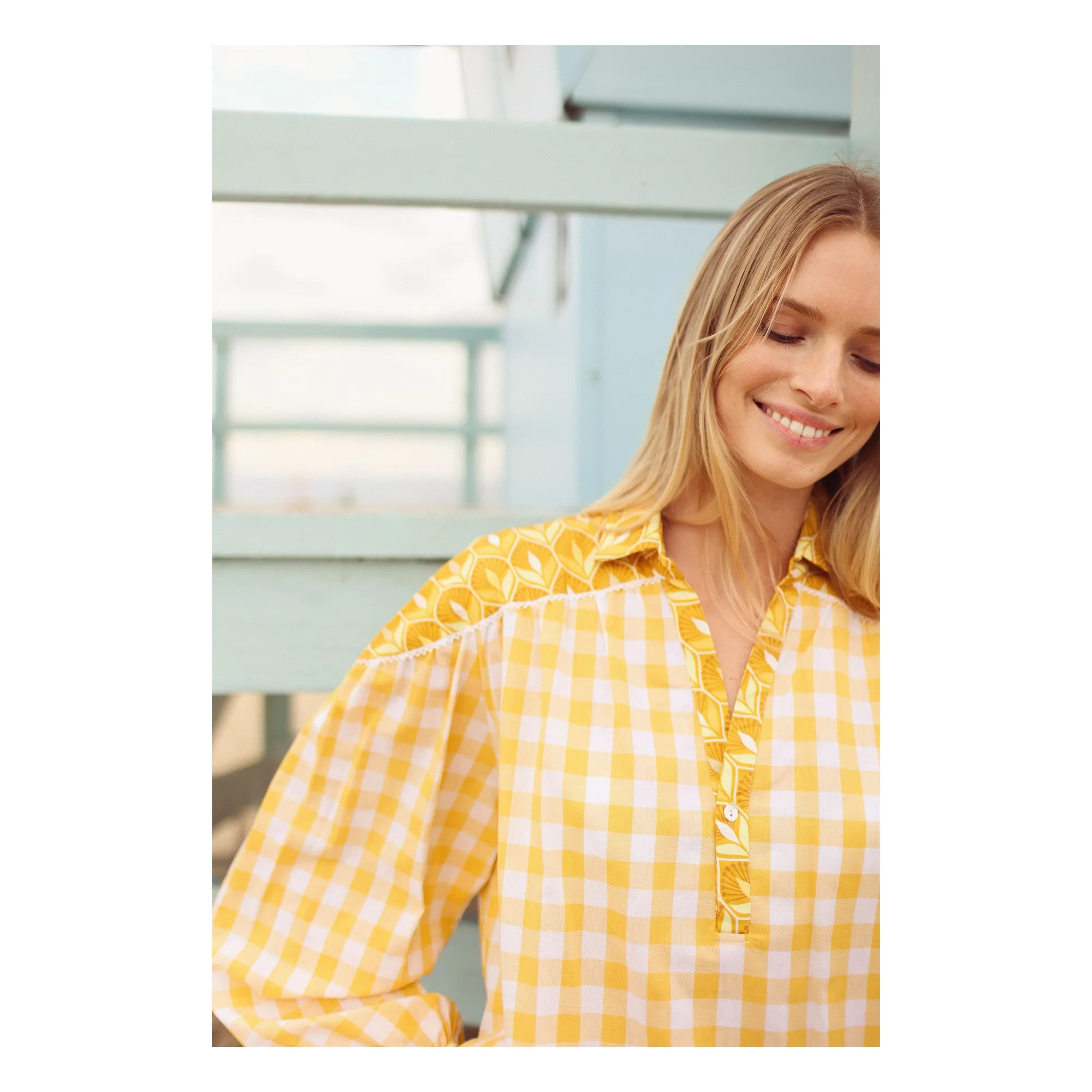 Blouse Timeless Emilie | Jaune- Image produit n°4