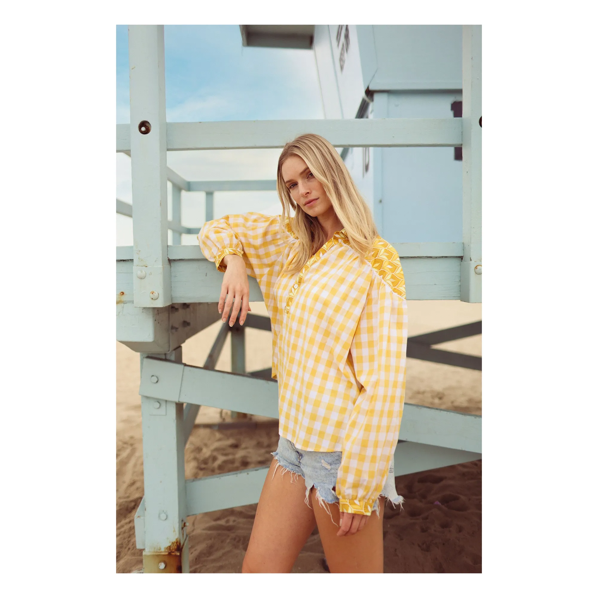 Blouse Timeless Emilie | Jaune- Image produit n°2