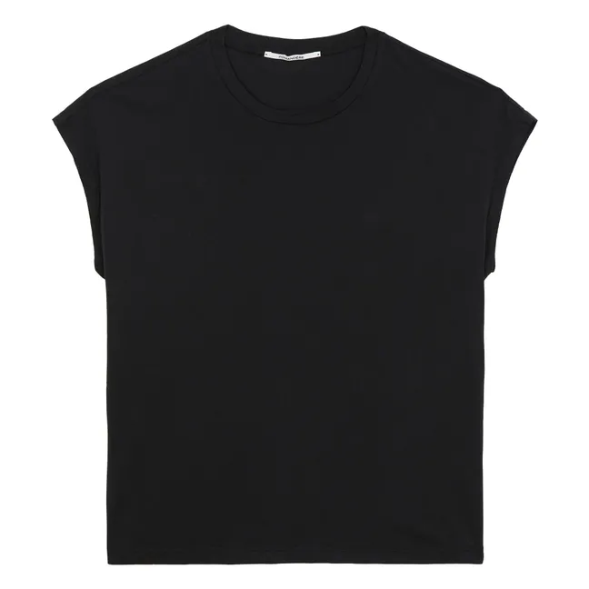 Sleeveless Jersey T-shirt | Black
